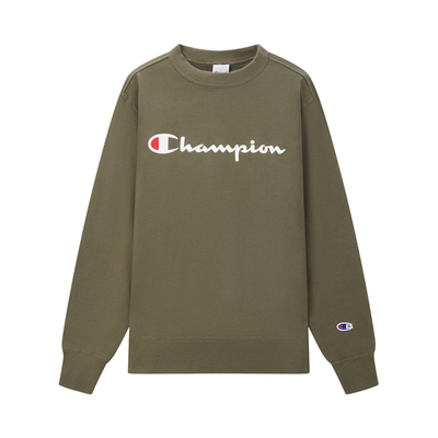 Champion冠军草写logo圆领卫衣