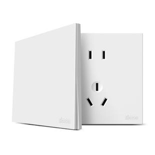 西蒙开关插座官方旗舰店i6Air白面板超薄家用86型五孔奶油风simon