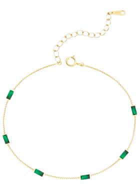 绿宝石手链女小众设计简约优雅高级感精致首饰新款夏日多巴胺