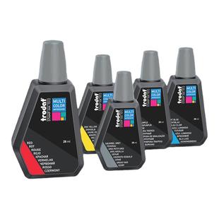 卓达7011印油欧洲进口水性回墨印油多彩系列彩色印油套色渐变色印章印油印泥7012印油环保印油墨红黑蓝荧光粉