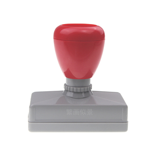 中英文印章蓝色紫色外贸出口签字条形原子 长条签名光敏订做图案logo 弹簧 小圆章椭圆收發貨合格 自动出油