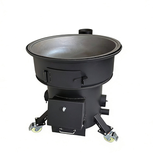 新款汽车轮毂气化炉农村室内户外柴煤两用移动加厚无烟取暖柴火炉