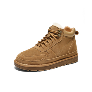 百丽男鞋男士短靴雪地靴冬季棉鞋羊毛保暖东北靴加绒男款A1334DD3