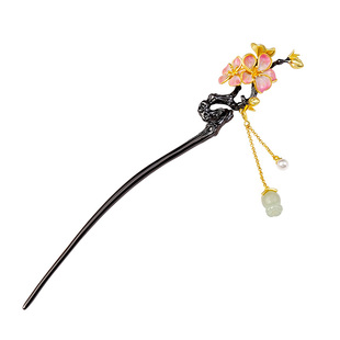 宫里上新新中式发簪女古风步摇簪子花朵头饰高级感生日礼物女孩森