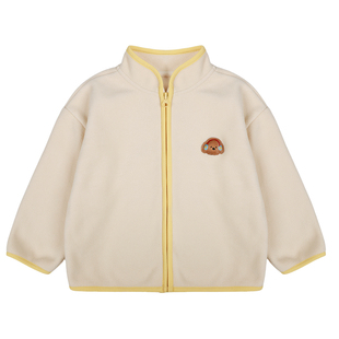 男童外套秋冬款儿童秋装衣服2025新款男孩摇粒绒深秋上衣加绒保暖