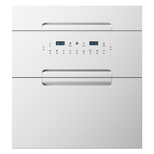 万宝官方新款白色厨房餐具碗筷高温烘干消毒柜家用嵌入式消毒碗柜