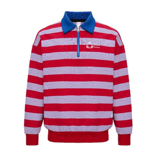 【玲花白举纲张颜齐高卿尘同款】MWO 撞色条纹POLO卫衣 男女同款