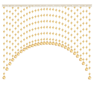 水晶葫芦珠帘网红卧室门帘隔断玄关装饰客厅阳台免打孔厕所挂帘子