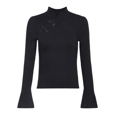 新中式针织衫FivePlus斜襟