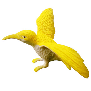实心软胶仿真鸟模型飞禽鸟类天鹅大雁老鹰鹦鹉孔雀猫头鹰儿童玩具