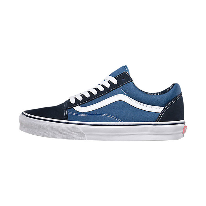 VANS蓝色经典低帮男女休闲帆布鞋