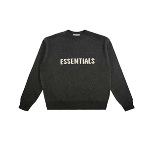 FEAR OF GOD FOG复线ESSENTIALS胸前字母高街宽松男女针织衫毛衣