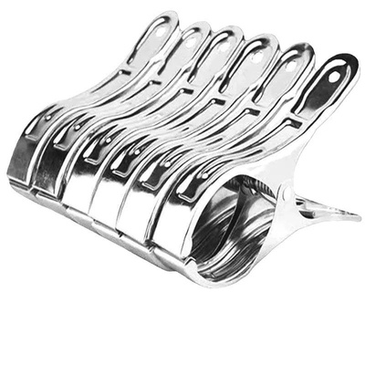 强力防风夹不锈钢晾晒棉被子超大夹子固定器衣架开口防风扣不锈钢