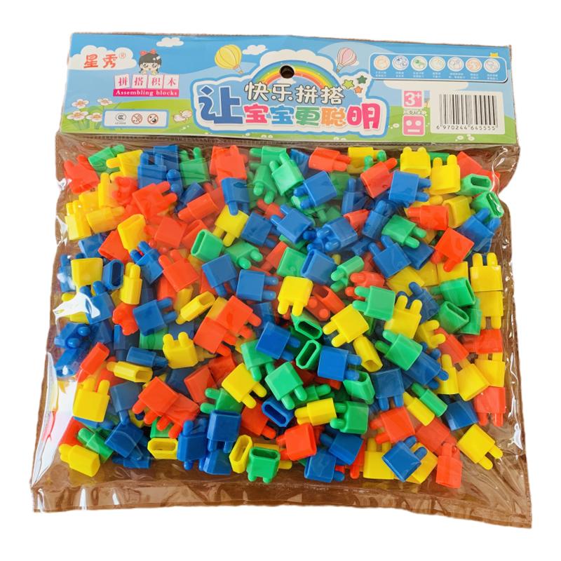 积木拼装益智幼儿园塑料拼插玩具