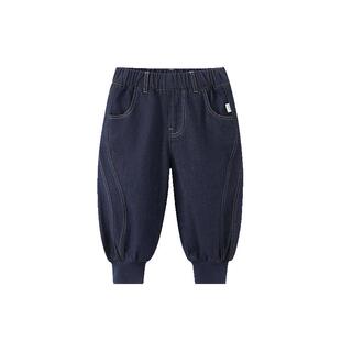 [防褪色软牛仔]齐齐熊男童牛仔裤春秋款宝宝裤子儿童长裤休闲童装