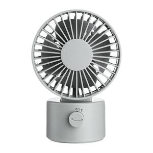 静音双叶充电摇头小风扇迷你台式
