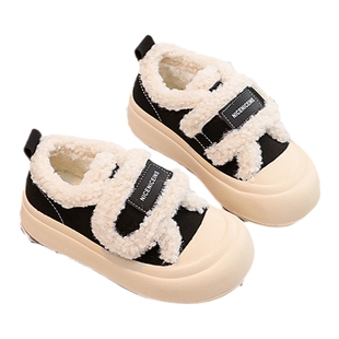 女童鞋子儿童板鞋2025秋冬款新款冬季男童雪地靴保暖加绒加厚棉鞋