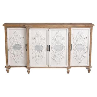 现代简约轻奢实木波西米亚玄关柜酒店柜储物柜复古雕花镜子柜子