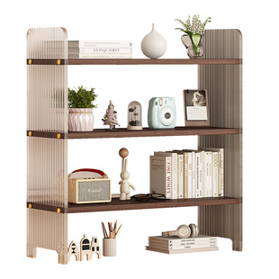 亚克力桌面置物架办公室文件收纳架学生宿舍书桌上整理架咖啡杯架