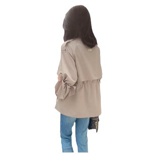 风衣外套女2026春秋新款休闲韩版卡其色收腰短款设计感爆款大衣潮