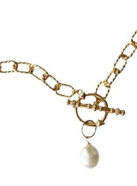 温莎珠宝T字扣项链巴洛克珍珠女