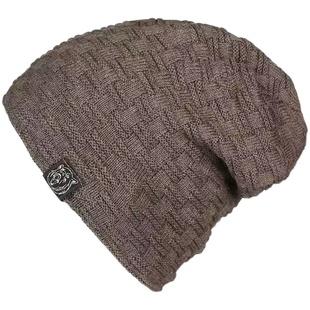 帽子男冬天加厚毛线帽男女秋冬保暖加绒套头帽五星方块格子针织帽