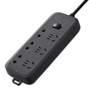 公牛多功能黑色插座分接器带usb防雷带开关按钮扦座插盘排查插板