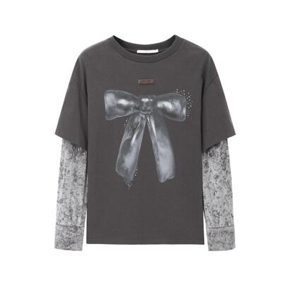 REVAN芮范设计师款趣味蝴蝶结印花单衣RM90802281