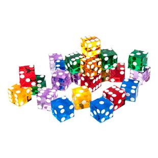 【限量】德国进口19mm亚克力花旗骰直角大骰子德州扑克娱乐场筛子