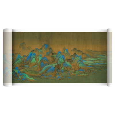 王希孟《千里江山图》高清装饰画