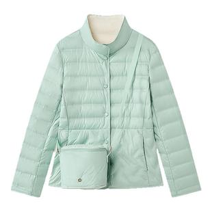 【轻柔棉感纱】Laurel劳芮新款云感双面排骨羽绒服LWL363L02100