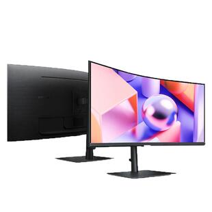 三星34英寸显示器电竞宽屏2K/100Hz内置音箱Type-C曲屏S34C650UAC