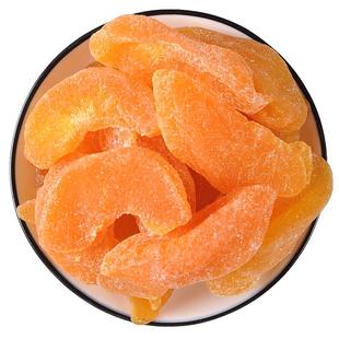 黄桃干500g非盐津桃肉零食果脯蜜饯桃子干水果干添加桃脯酸甜果干