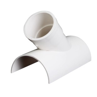 PVC排水管110抢修开口斜三通配件50变径75接头抱箍补漏哈夫节管件