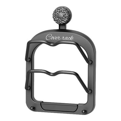 免打孔吸盘双层锅盖架