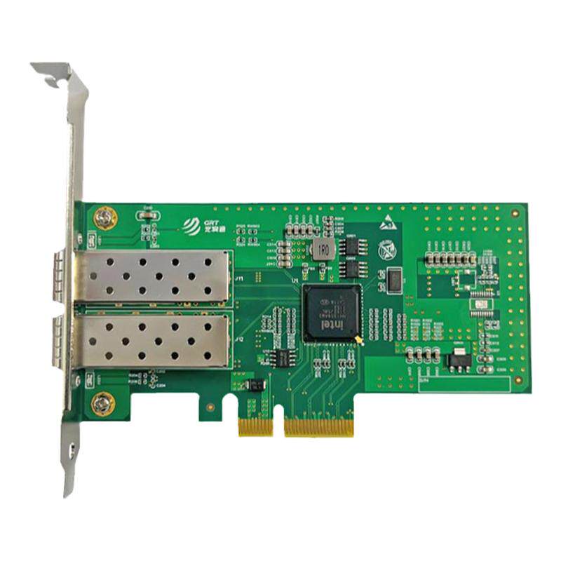 光润通 PCIE 千兆双光口网卡 F902E-V3.0   i350芯片 台式机电脑有线网卡 光纤LC