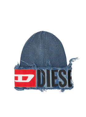 [2件9折]DIESEL男女同款26秋冬SUPER LOGO针织帽A196750KICC
