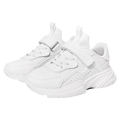 哈贝多中大童校园防污小白鞋透气