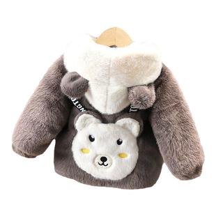 男童棉服冬季加绒加厚婴儿童冬装一岁宝宝外套毛毛衣洋气小童冬款