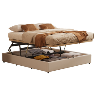 无床头实木小户型储物榻榻米床多功能箱体大容量储物床可定制尺寸