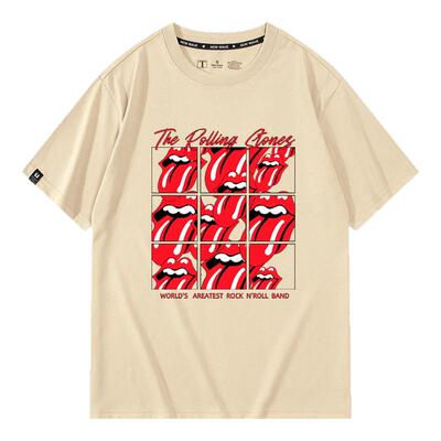 休闲宽松纯棉情侣短袖