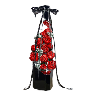 KGBO用于40460乐高10328玫瑰花束永生花亚克力展示盒模型防尘罩