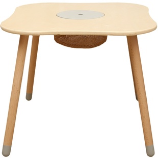 ins儿童桦木桌子宝宝感官训练 幼儿玩具桌积木收纳幼儿园桌椅套装