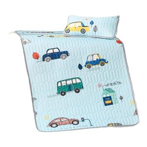 婴儿凉席冰丝透气夏季儿童乳胶软席幼儿园专用新生宝宝婴儿床定制