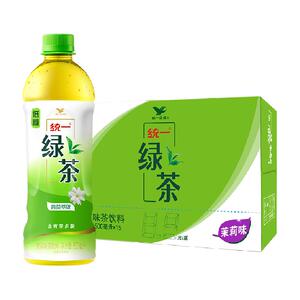 统一绿茶低糖500ml*15瓶茶饮料整箱装聚餐宅家囤货饮料整箱