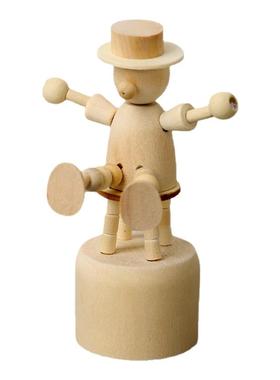 简约可爱木偶人桌面小摆件模型桌面氛围装饰小动物玩具生日礼物