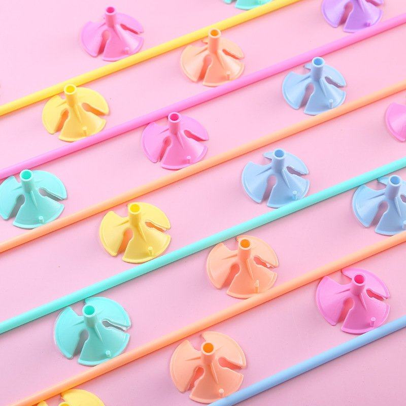 厂家直销气球杆托加厚铝32cm40cm拖手塑料杆支撑杆气球棒膜拿批发