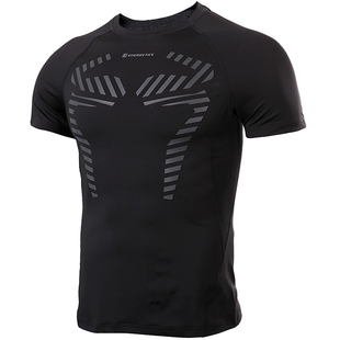 ENERGETICS男短袖2022夏季新款圆领透气运动休闲T恤衫紧身衣