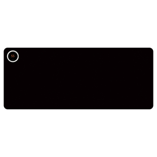 纯黑色加热鼠标垫超大暖桌垫冬季取暖防冻手电脑键盘滑鼠垫电热板防水左侧开关办公室工位桌面垫高颜值定制