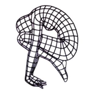 TLP镂空车贴 赛博朋克风电子人体显像管科幻数字二进制防水贴纸